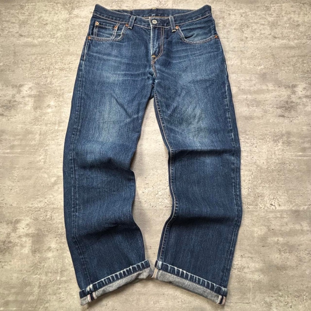 Levi's 511 Jeans Mens 30x28 Dark Wash Selvedge Vintage Slim Fit Denim
